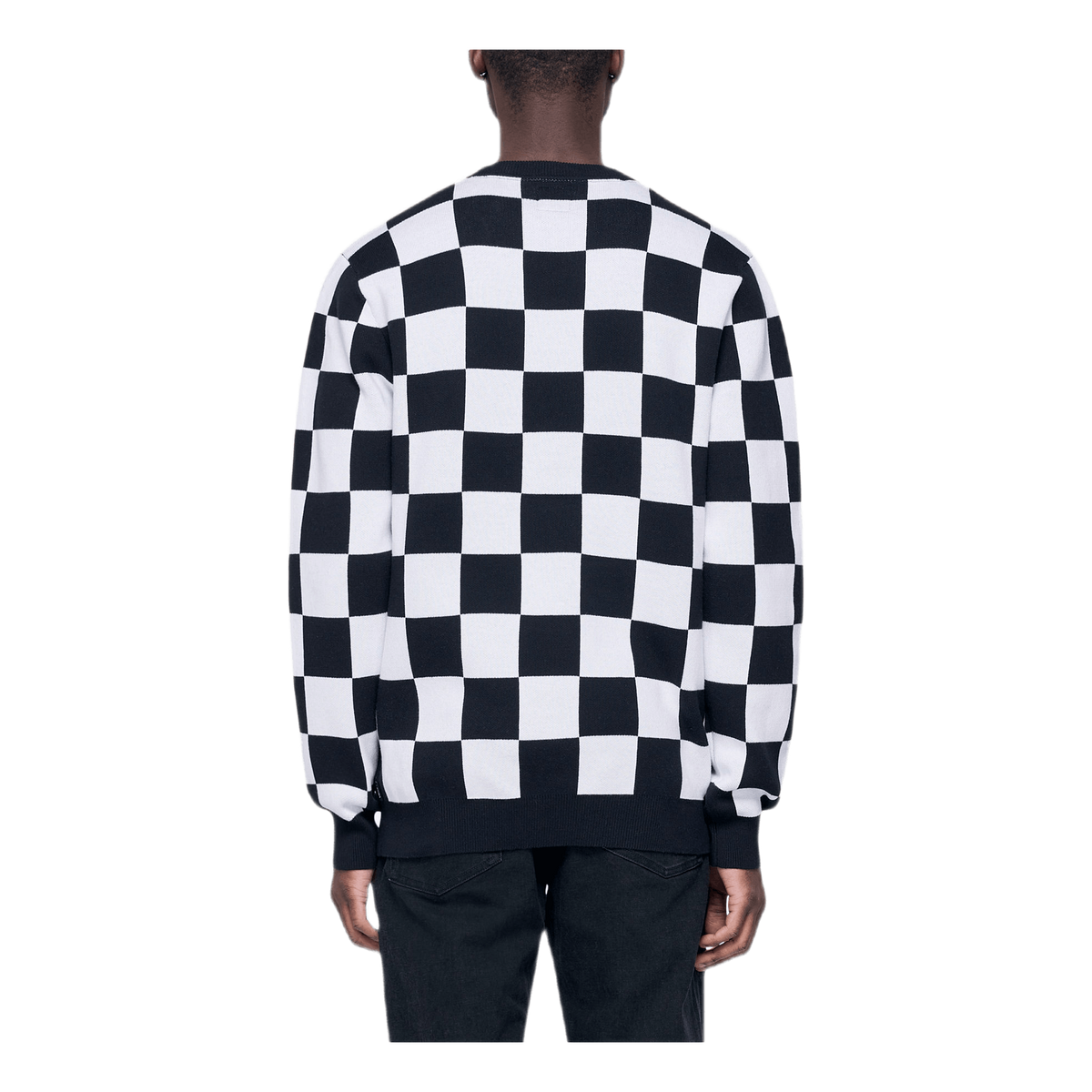Checker Sweater Black