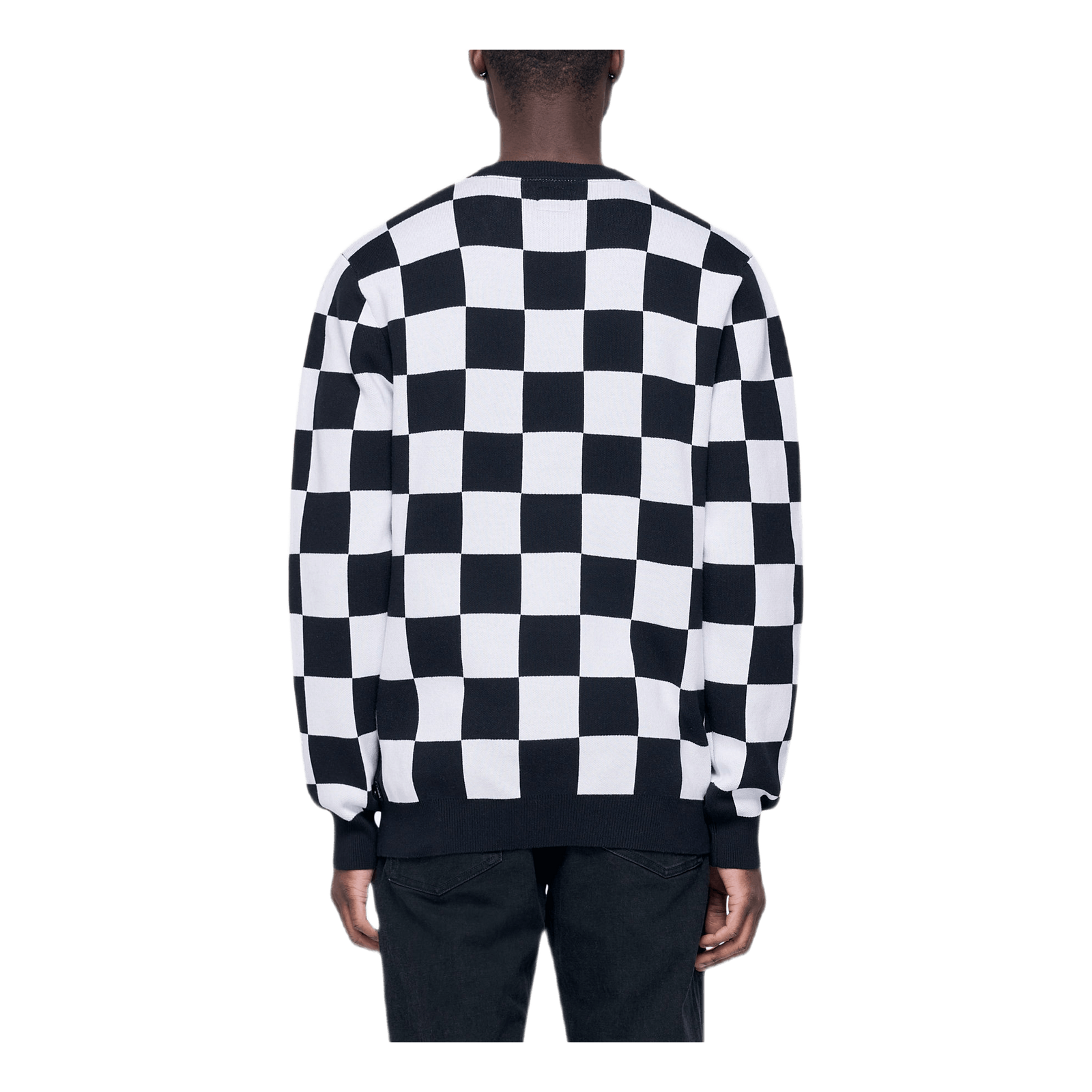 Checker Sweater Black