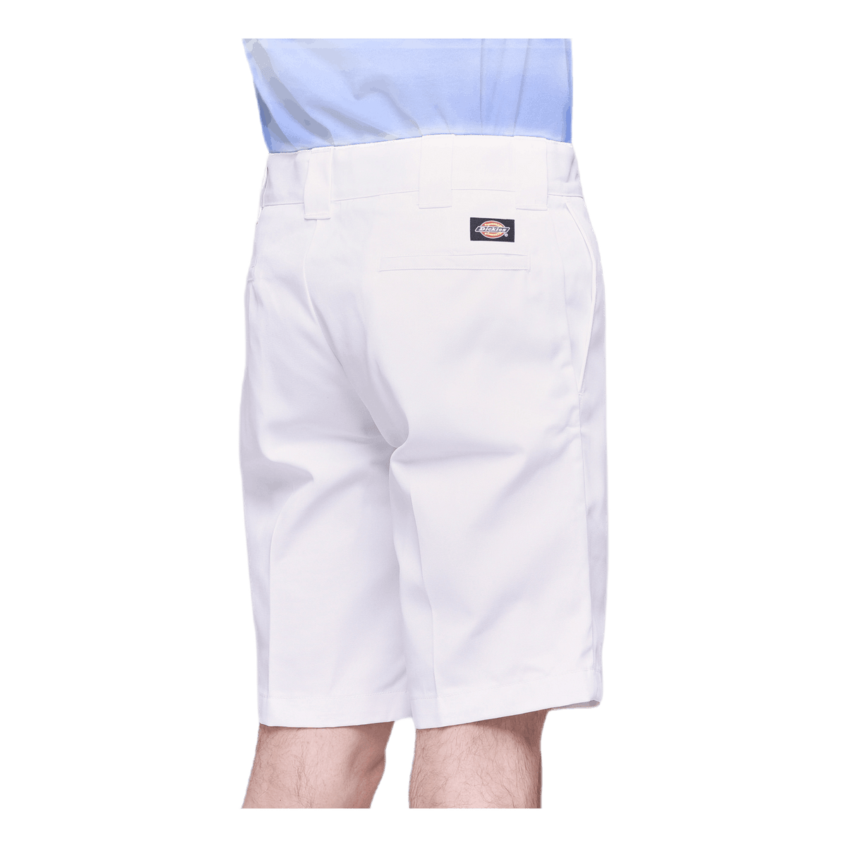 11´ Slim Straight Work Shorts White