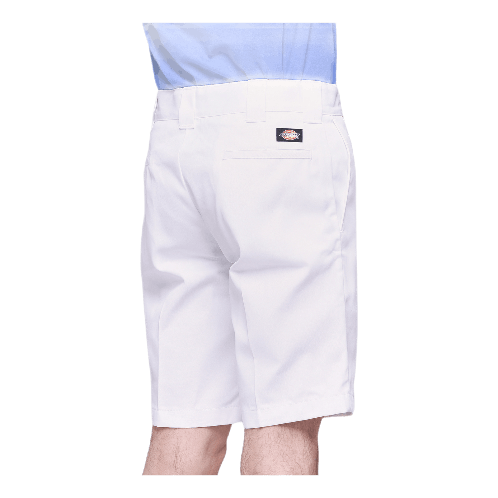 11´ Slim Straight Work Shorts White